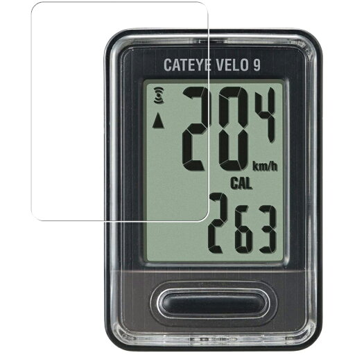 キャットアイ(CAT EYE) サイクルコンピュータ VELO9 CC-VL820 有線式 用【 防指紋 クリア タイプ 】 液晶 保護 フィルム ★ キャットアイ(CAT EYE) サイクルコンピュータ VELO9 CC-VL820 有線式 用【 防指紋 クリア タイプ 】 液晶 保護 フィルム ★