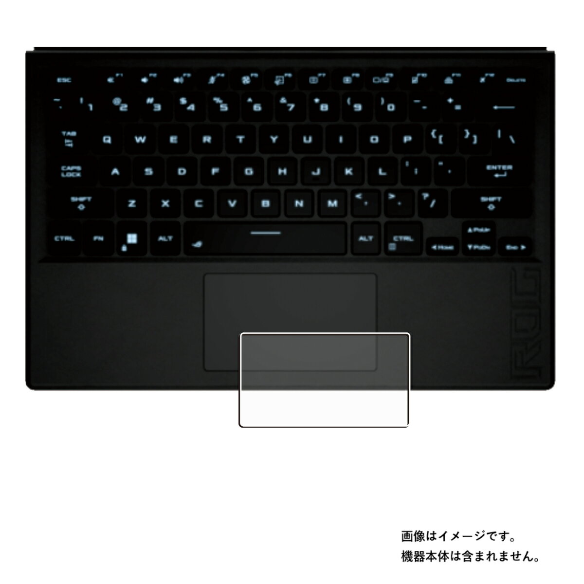 ASUS ROG Flow Z13 (2022) GZ301 用 抗菌 抗ウイルス 反射防止 タッチパッド 専用 保護 フィルム ★ トラックパッド