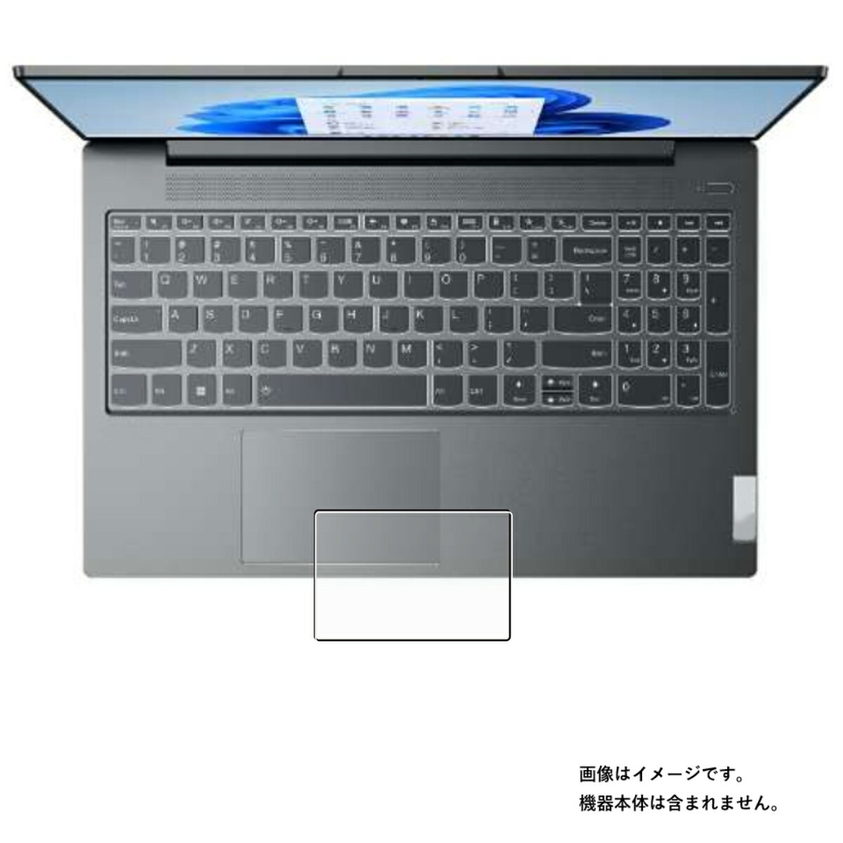 Lenovo IdeaPad Slim 570i 2022年モデル 用 抗菌 抗ウイルス 反射防止 タッチパッド 専用 保護 フィルム ★ アイデアパッド スリム トラ..