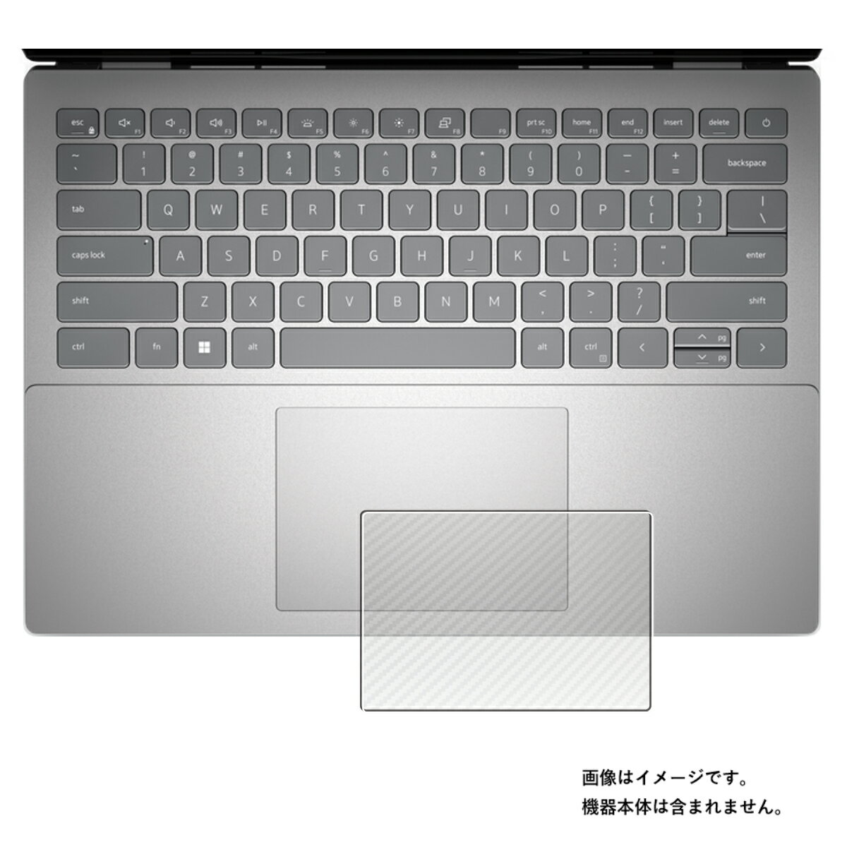 【2枚セット】Dell Inspiron 14 5420 / 5425 2022年モデル 用 カーボン調 クリア タッチパッド 専用 保護 フィルム ★ デル インスパイロン トラックパッド