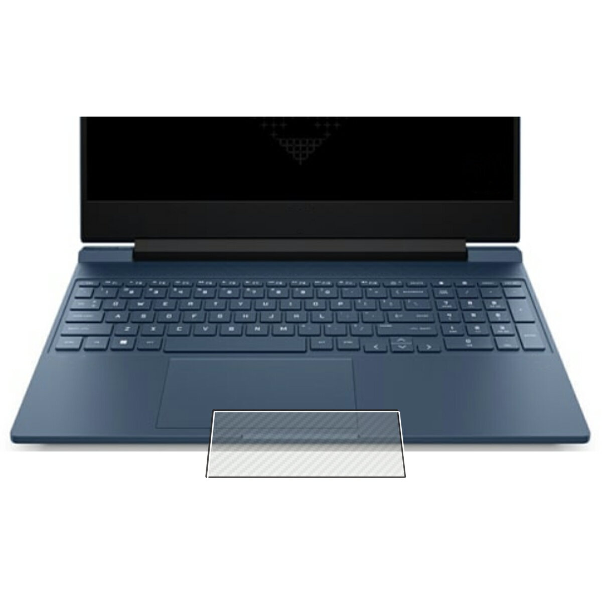 HP Victus Gaming Laptop15-fa0000 2022年モデル 用 カーボン調 クリア タッチパッド 専用 保護 フィルム ★ エイチピー ビクタス ゲーミング ラップトップ トラックパッド