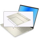 HP Pavilion Plus 14-eh 14-eh0000 / 14-eh1000 2022/23年 用 防指紋 クリア タイプ タッチパッド 専用 保護 フィルム ★ エイチピー パビリオン プラス トラックパッド(2)