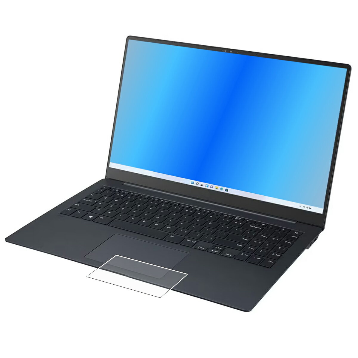 【2枚セット】LG gram SuperSlim 15Z90RT 2023年モデル 用【 マット 梨地 】 タッチパッド 専用 保護フィルム ★ タッチパッド スライドパッド トラックパッド