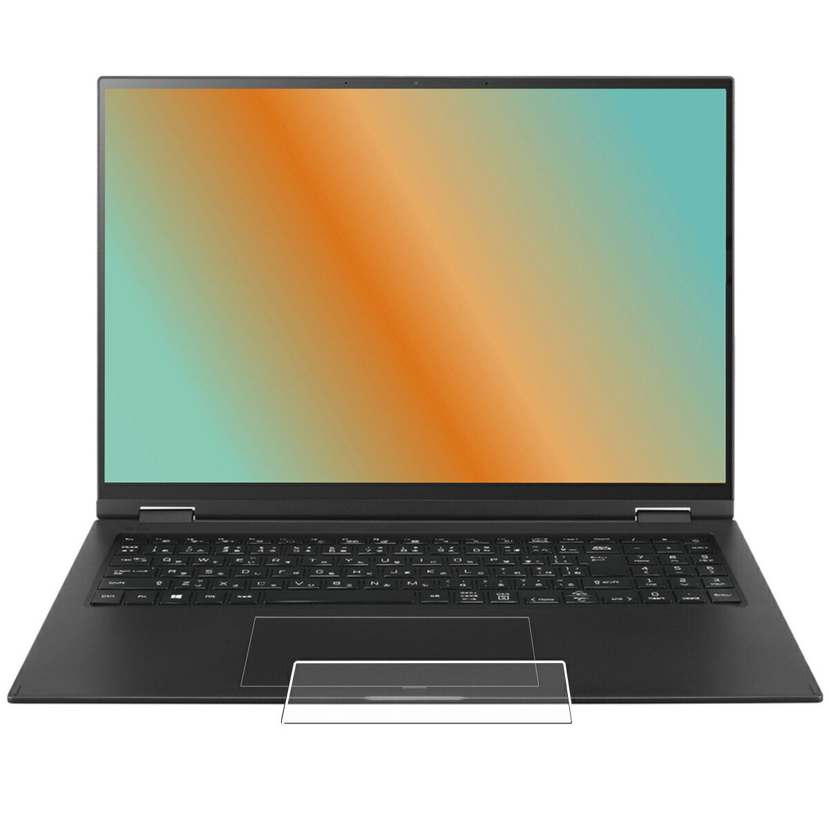 Keyboard Covers - 【2枚セット】LG gram 2in1 16T90R 2023年モデル 用 高機能 反射防止 スムースタッチ 抗菌 タッチパッド 専用 保護 フィルム ★ トラックパッド エルジー エレクトロニクス グラム ツーインワン