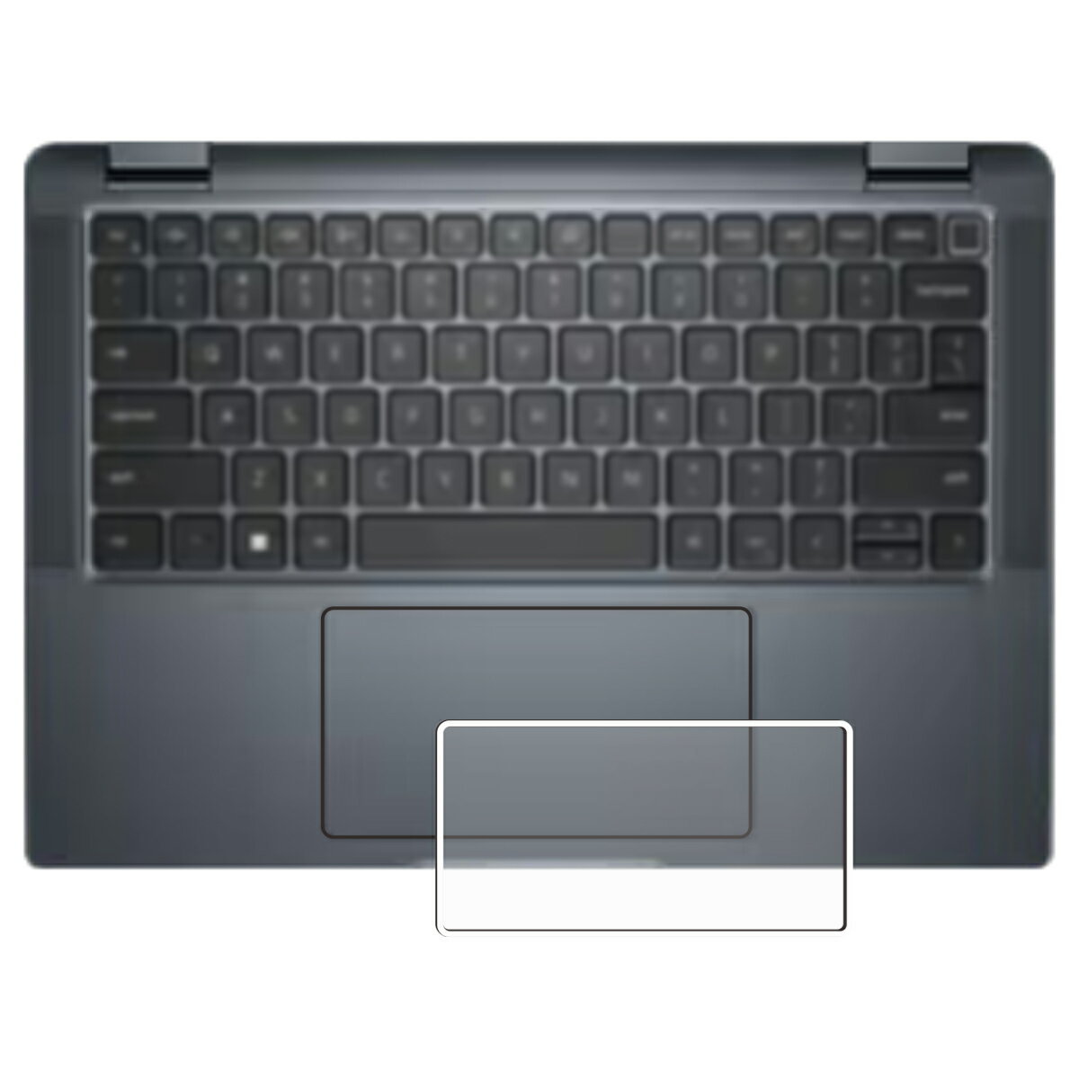 【2枚セット】Dell Latitude 7340 2023年モデル 用 高硬度 9H アンチグレア タイプ タッチパッド 専用 保護 フィルム ★ 強化 ガラスフィルム と同等の 高硬度9H