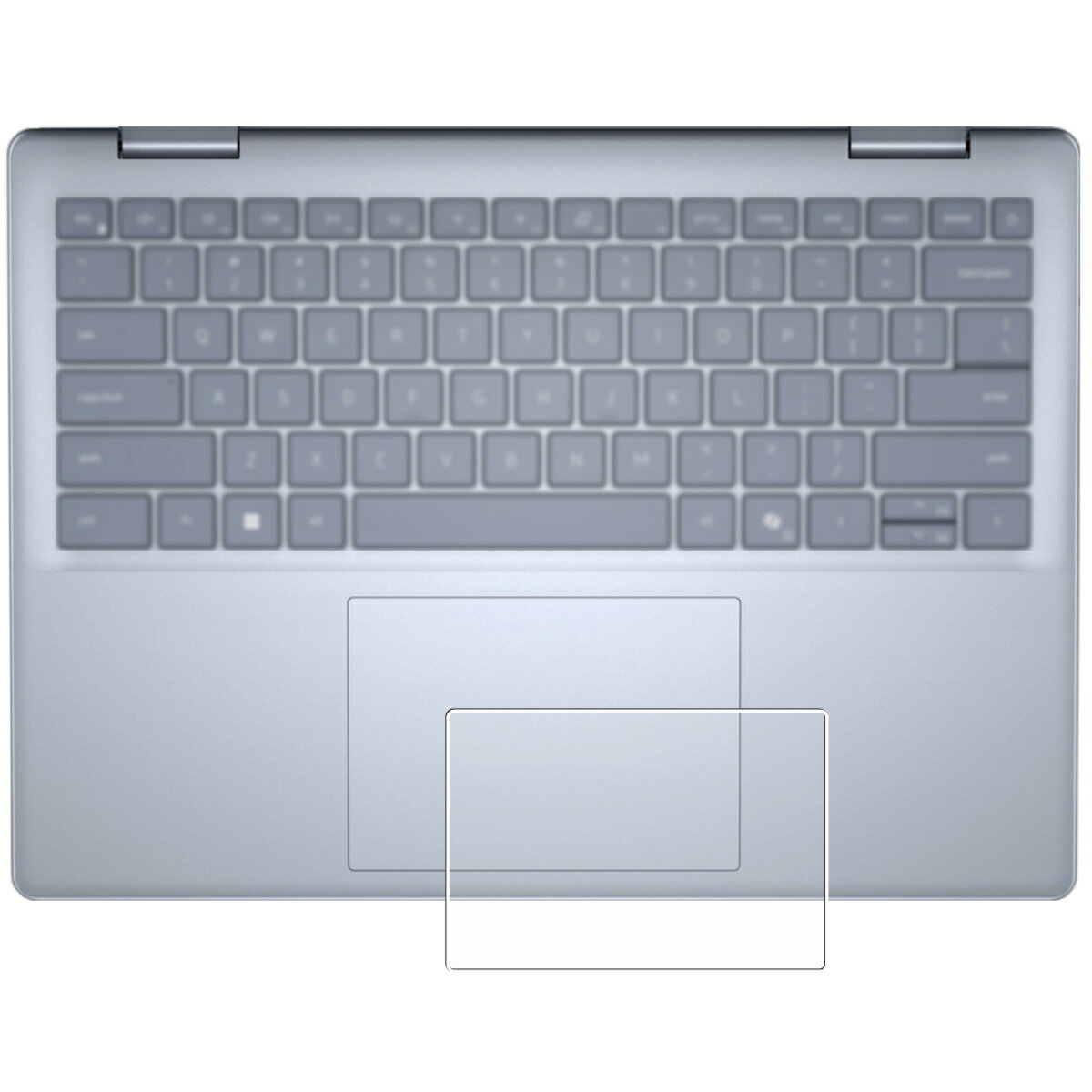 Dell Inspiron 14 2-in-1 7440 / 7445 2024年モデル 用 超撥水 すべすべ 抗菌 抗ウイルス クリア タイプ タッチパッド 専用 保護 フィルム ★ トラックパッド デル インスパイロン フォーティーン ツーインワン