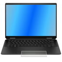 HP Spectre x360 14-eu 14-eu0000 用 カーボン調 クリア タッチパッド 専用 保護 フィルム ★ トラックパッド(2)