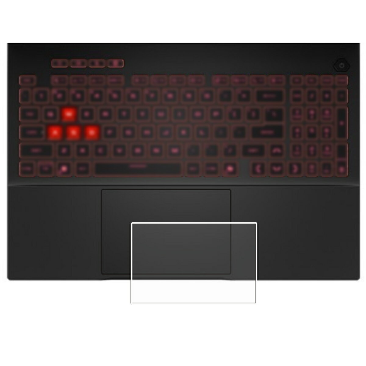 【スーパーSALE 半額 50%OFF】ASUS TUF Gaming A16 (2025) FA608 用 抗菌 抗ウイルス 防指紋 クリア タッチパッド 専用 保護 フィルム ★ トラックパッド エイスース タフ ゲーミング エーシックスティーン