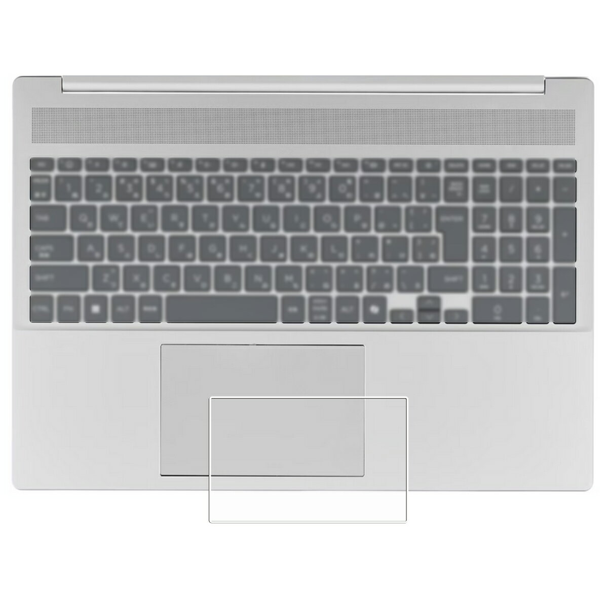 【2枚セット】HP OmniBook 5 16-af 2025年モデル 用 超撥水 すべすべ 抗菌 抗ウイルス クリア タイプ タッチパッド 専用 保護 フィルム ★ トラックパッド エイチピー オムニブック ファイブ