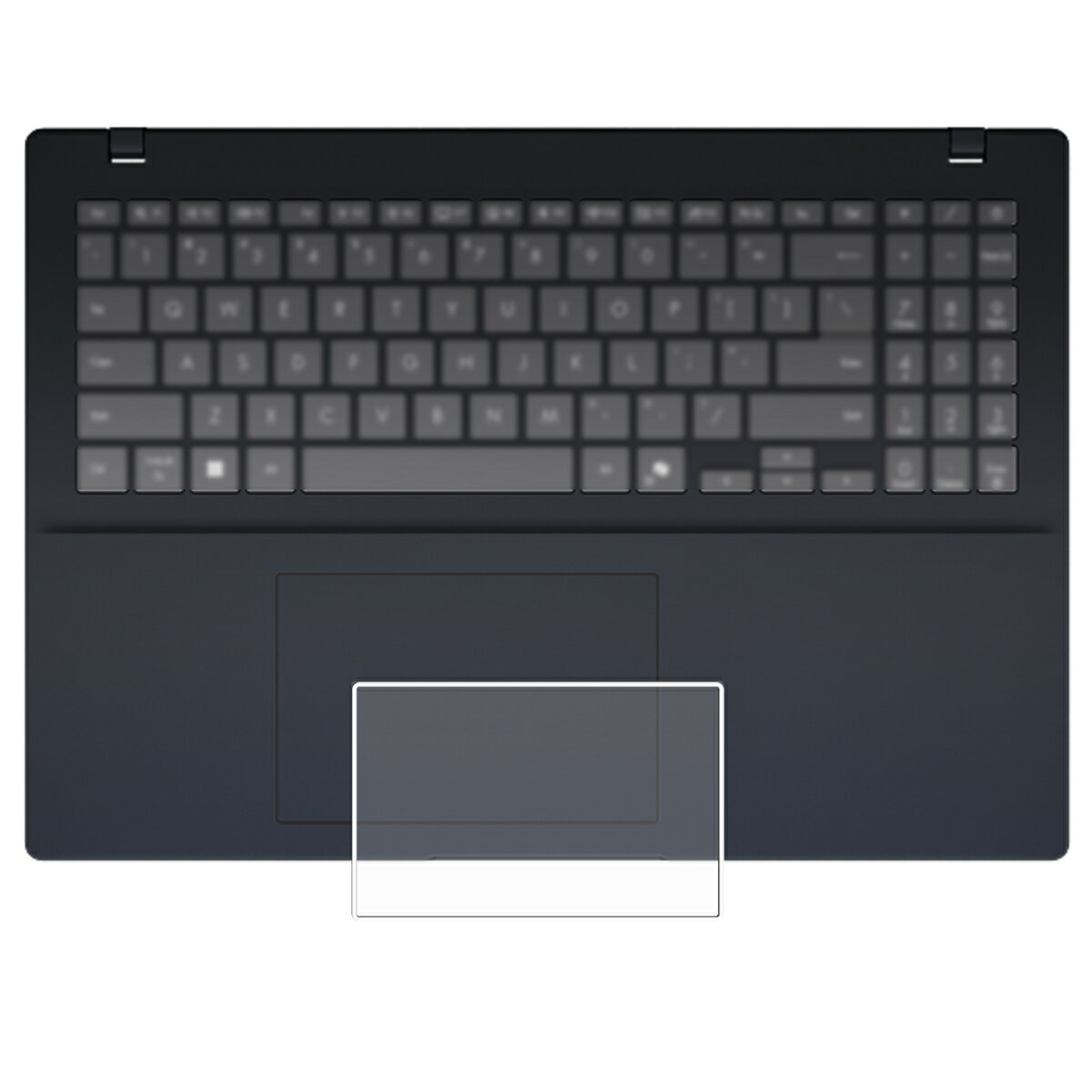 【2枚セット】ASUS Vivobook 16 M1607 2025年モデル 用 高硬度 9H アンチグレア タイプ タッチパッド 専用 保護 フィルム ★ 強化 ガラスフィルム と同等の 高硬度9H エイスース ビボブック シックスティーン