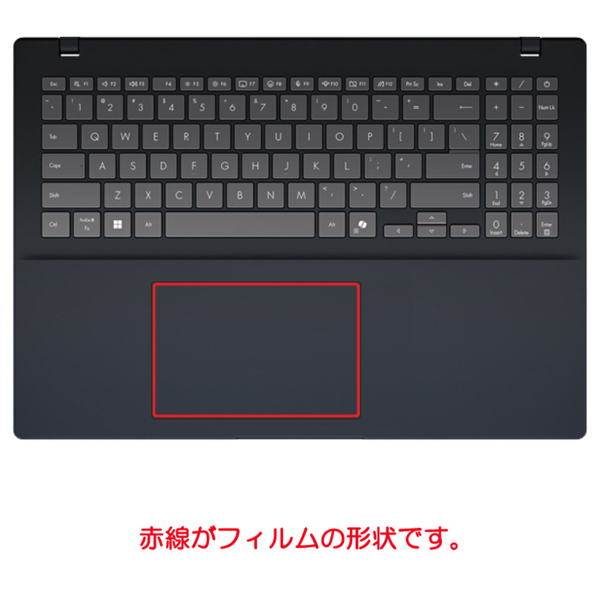 【2枚セット】ASUS Vivobook 16 M1607 2025年モデル 用 高硬度 9H アンチグレア タイプ タッチパッド 専用 保護 フィルム ★ 強化 ガラスフィルム と同等の 高硬度9H エイスース ビボブック シックスティーン 2
