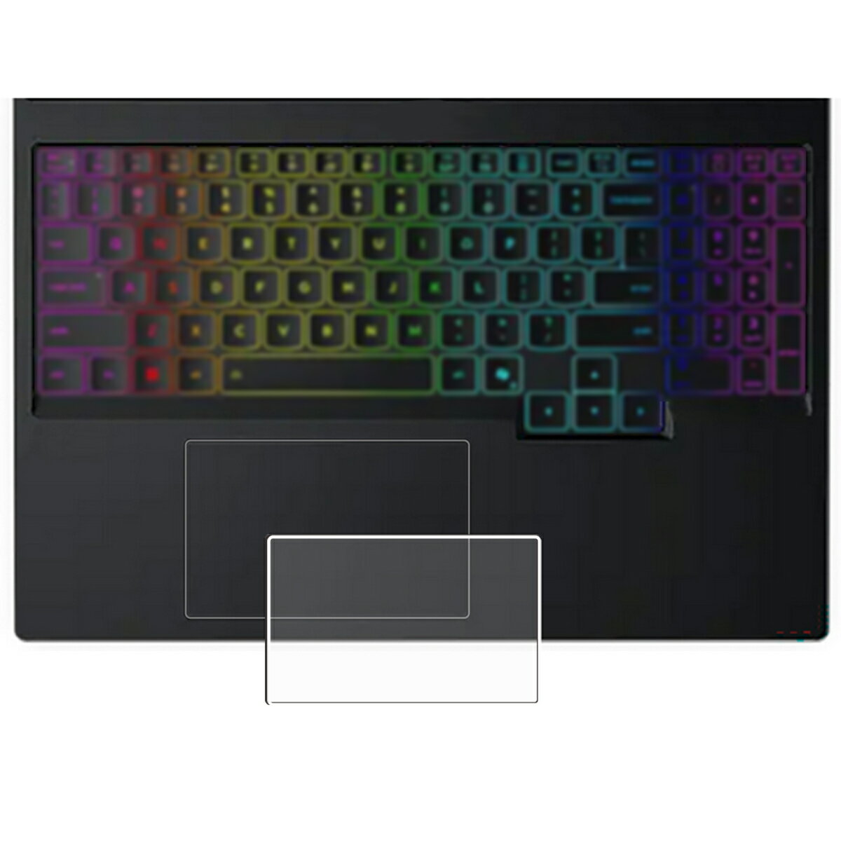 【2枚セット】Lenovo Legion 5 / 5i Gen 10 2025年モデル 15.1型 用【 マット 梨地 】 タッチパッド 専用 保護フィルム ★ タッチパッド スライドパッド トラックパッド レノボ レギオン ファイブ アイ ジェン テン