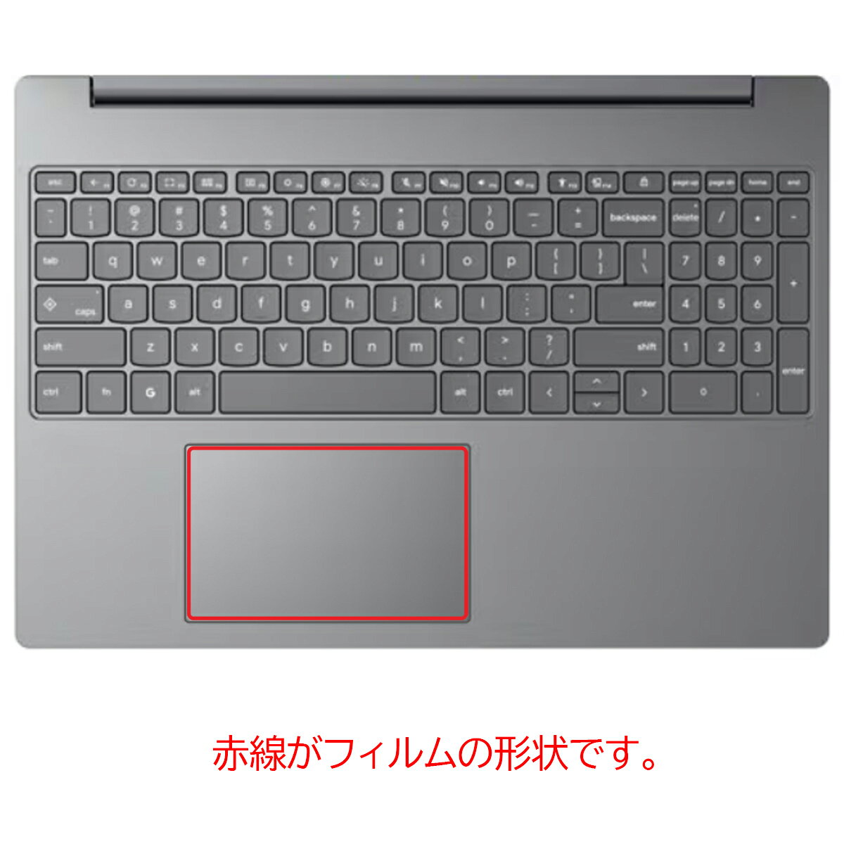 モバイルマスターのLenovo Chromebook m Gen 10 2026年モデル 用 抗菌 抗ウイルス 防指紋 クリア タッチパッド 専用 保護 フィルム ★ トラックパッド レノボ クロームブック エム ジェンテン｜アングル2