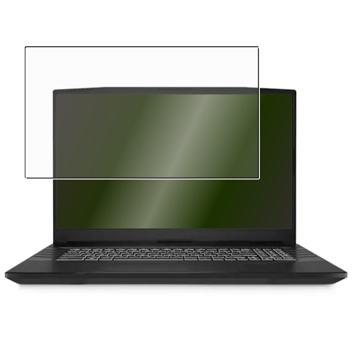 【2枚セット】MSI Alpha-17-B5EEK-038JP 2022年モデル 用 [N40] 高機能 反射防止 スムースタッチ 抗菌 液晶 保護 フィルム ★ エムエスアイ アルファ