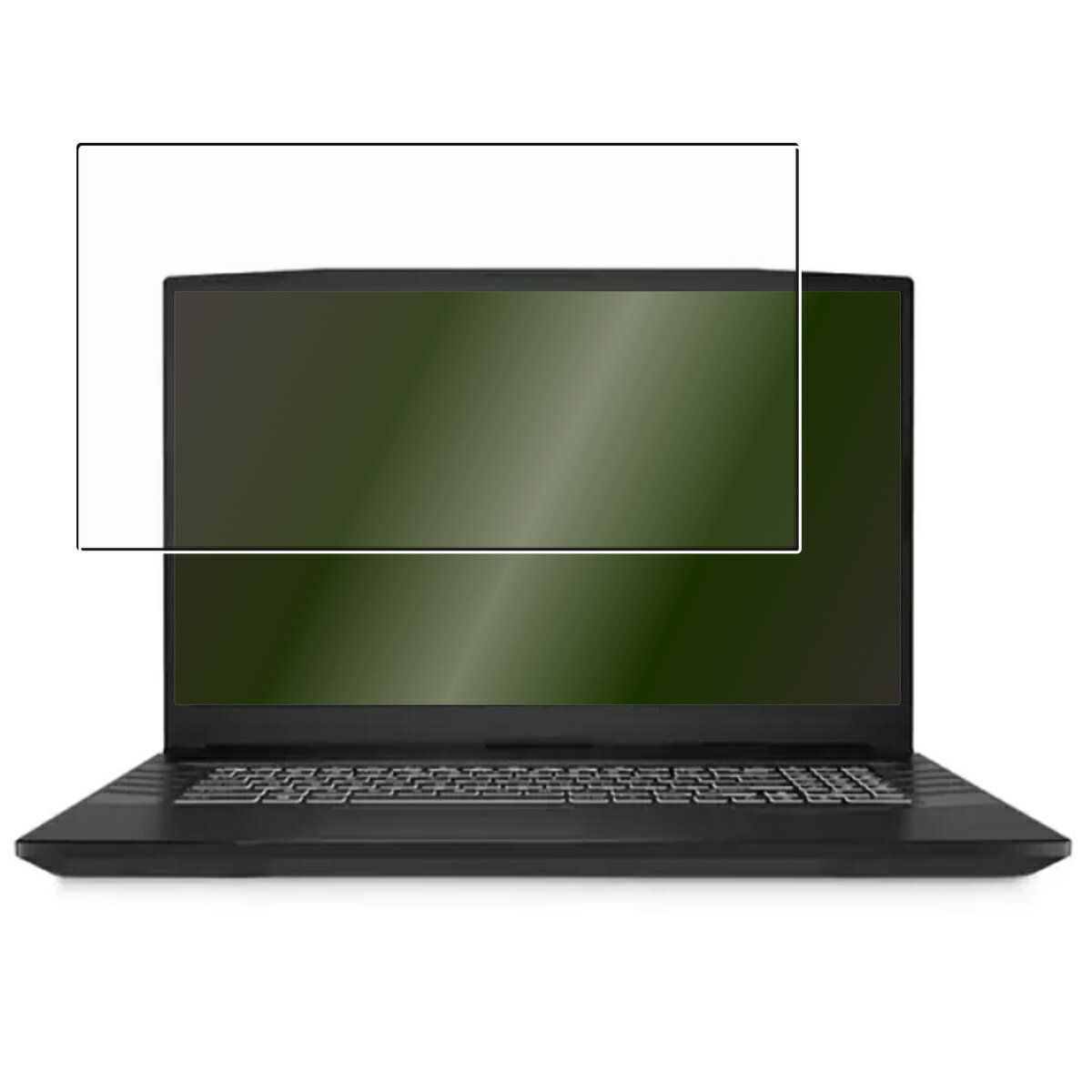 【2枚セット】MSI Alpha-17-B5EEK-038JP 2022年モデル 用 [N40] 高硬度 9H ブルーライトカット クリア 液晶 保護 フィルム ★ エムエスアイ アルファ 強化 ガラスフィルム と同等の 高硬度9H フィルム