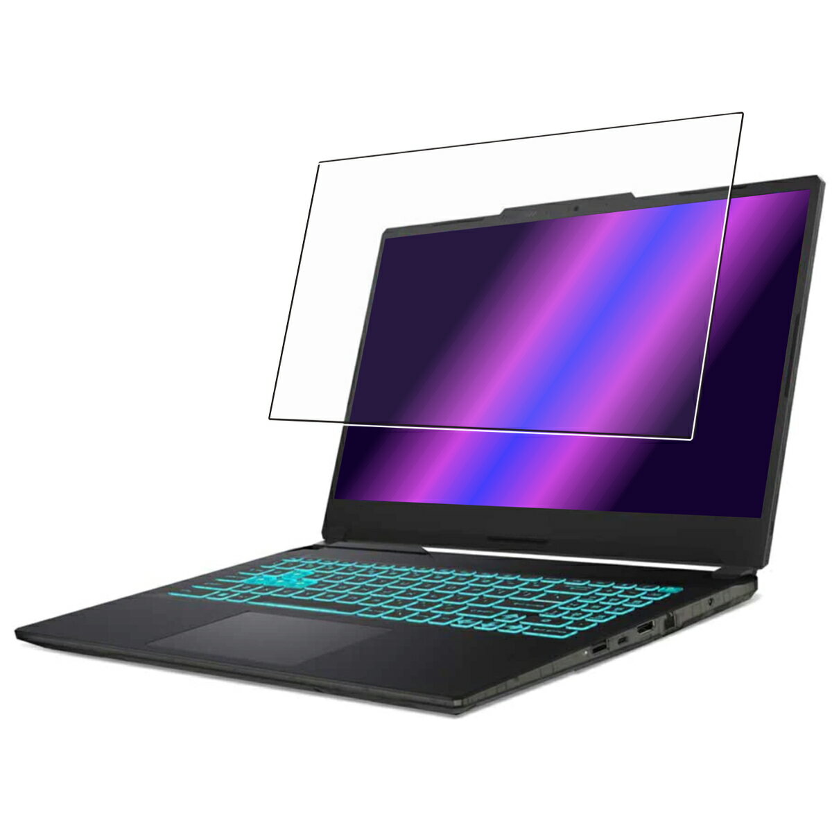 MSI Cyborg 15 A12V 2023年モデル 用 [N40] 高硬度 9H ブルーライトカット クリア 液晶 保護 フィルム ★ エムエスアイ サイボーグ フィフティーン 強化 ガラスフィルム と同等の 高硬度9H フィルム