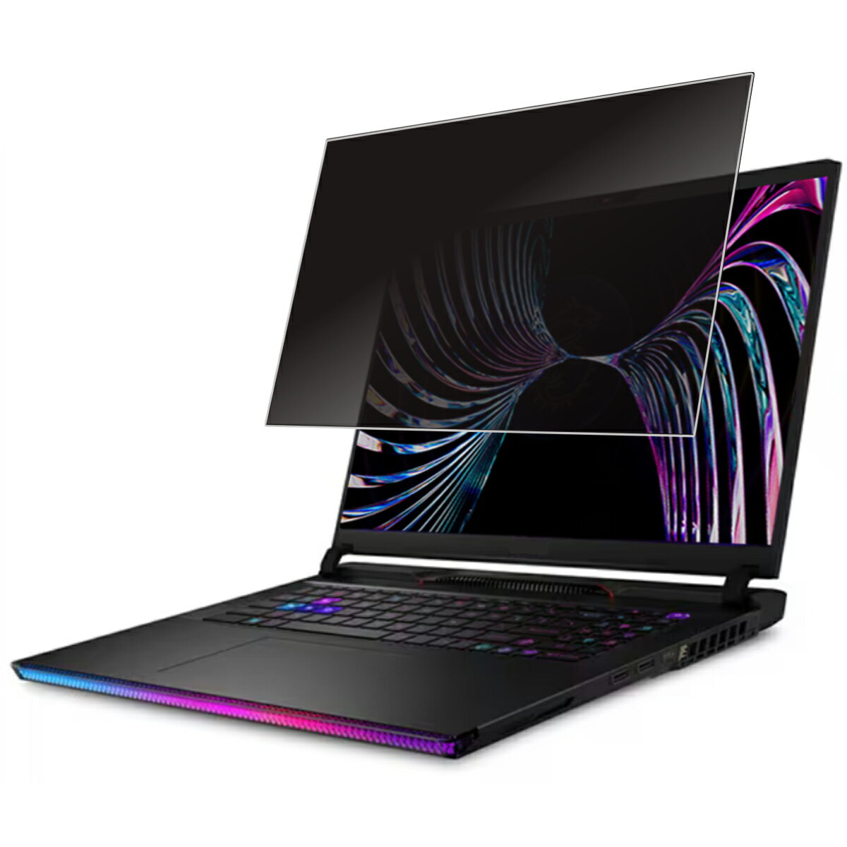 【2枚セット】MSI Raider GE78 HX 13V 2023年モデル 用 [N40] 2way のぞき見防止 プライバシー保護 画面に貼る 液晶 保護 フィルム ★ エムエスアイ レイダー
