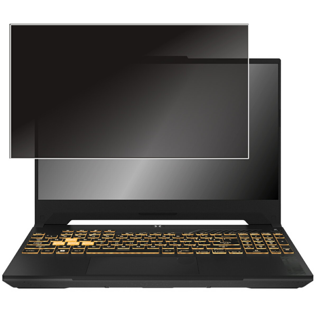 ASUS TUF Gaming F15 FX507 2023/24年モデル 用 [N40] 4way のぞき見防止 プライバシー保護 画面に貼る 液晶 保護 フィルム ★ エイスース タフ ゲーミング(2)