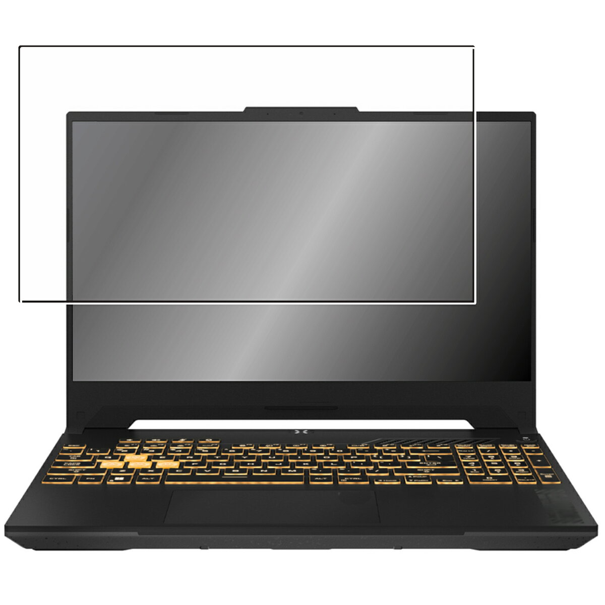 【2枚セット】ASUS TUF Gaming F15 FX507 2023/24年モデル 用 [N40] 超撥水 すべすべ 抗菌 抗ウイルス クリア タイプ 液晶 保護 フィルム ★ エイスース タフ ゲーミング