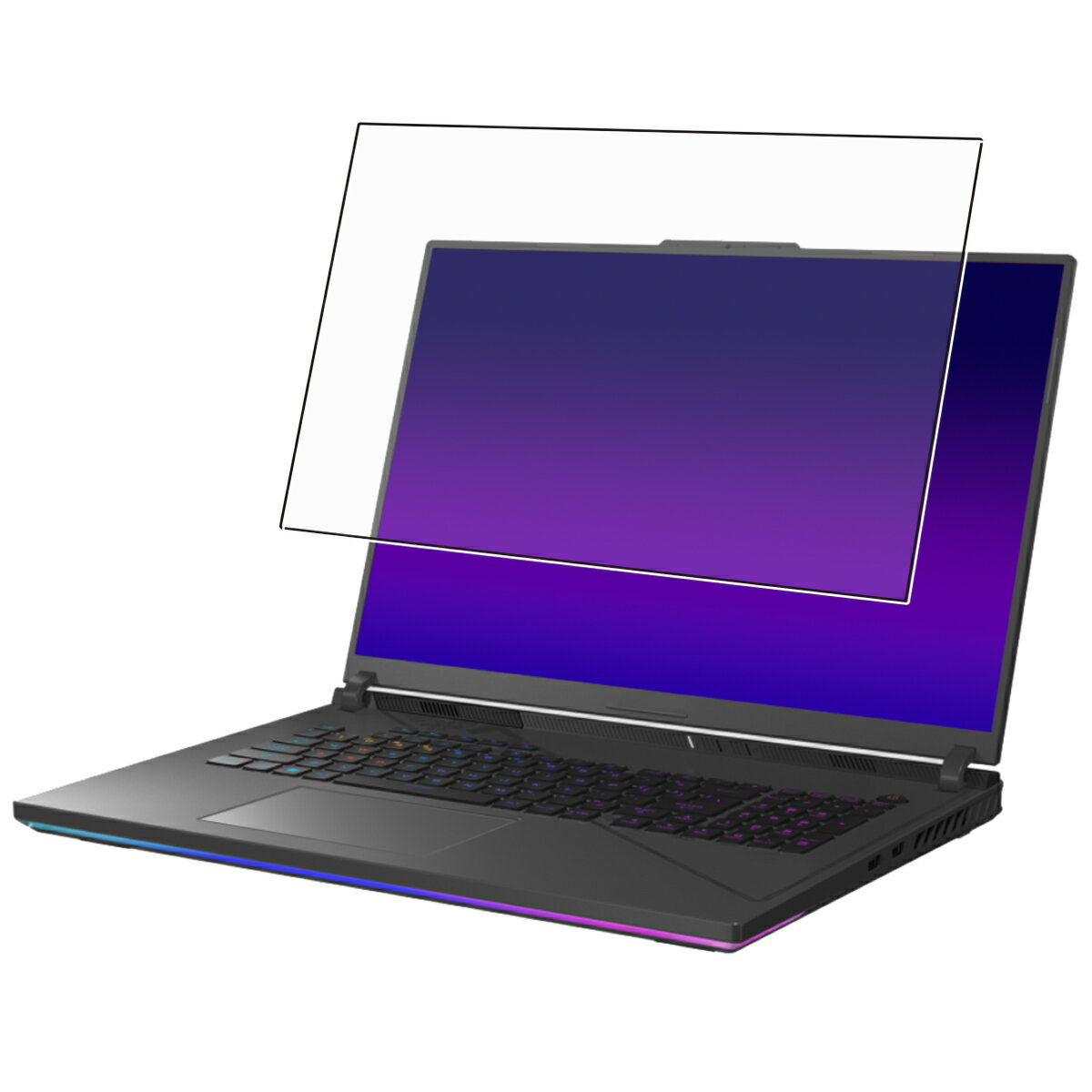 【2枚セット】ASUS ROG Strix G18 (2023) G814 用 [400-280] 清潔 目に優しい アンチグレア ブルーライト カット タイプ 液晶 保護 フィルム ★ エイスース アールオージー ストリクス