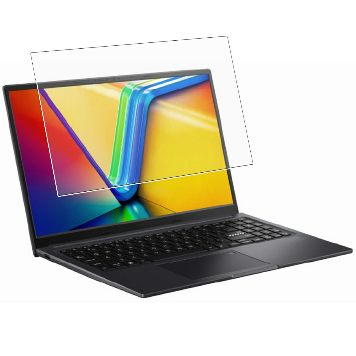 ASUS Vivobook 15X OLED M3504 2023年モデル 用 [N40] 高機能 反射防止 スムースタッチ 抗菌 液晶 保護 フィルム ★ エイスース ビボブック フィフティーンエックス オーレッド 1