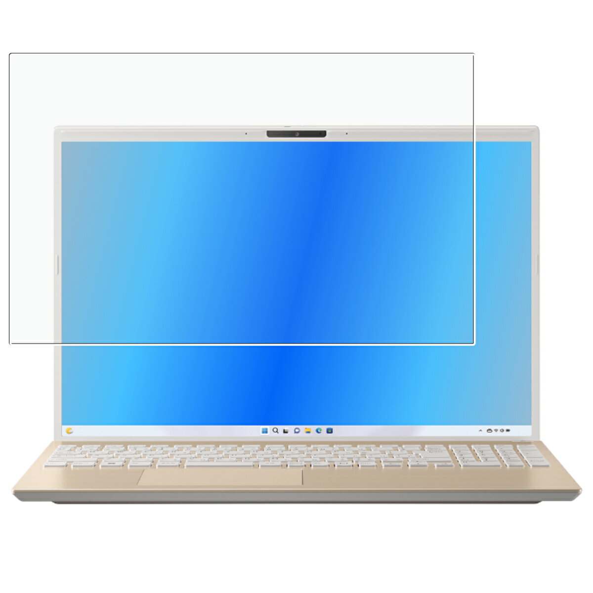 VAIO F16 VJF161シリーズ 2023年モデル 16インチ 用 [N40] 高硬度 9H ブルーライトカット クリア 液晶 保護 フィルム ★ バイオ シックスティーン 強化 ガラスフィルム と同等の 高硬度9H フィルム