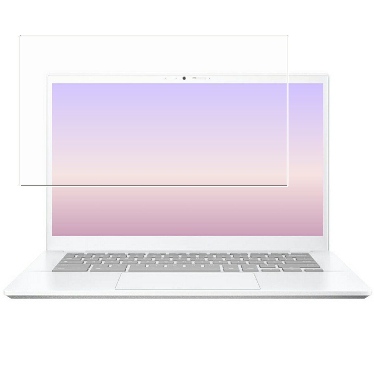 【2枚セット】ASUS Chromebook Plus CX34 CX3402 2024年モデル 用 [N35] 超撥水 すべすべ 抗菌 抗ウイルス クリア タイプ 液晶 保護 フィルム ★ エイスース クロームブック プラス