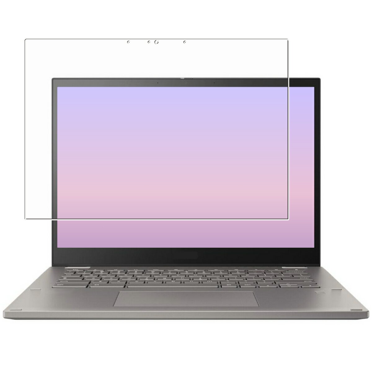 ASUS Chromebook Plus CM34 Flip CM3401 2024ǯǥ  [N35]  9H ֥롼饤ȥå ꥢ վ ݸ ե   饹ե Ʊ 9H ե  ֥å ץ饹 եå