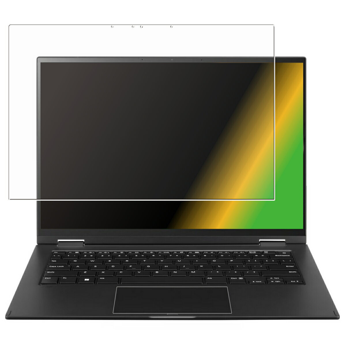 LG gram 2in1 14T90S 2024年モデル 用 [N35] 防指紋 クリア タイプ 液晶 保護 フィルム ★ エルジー グ..