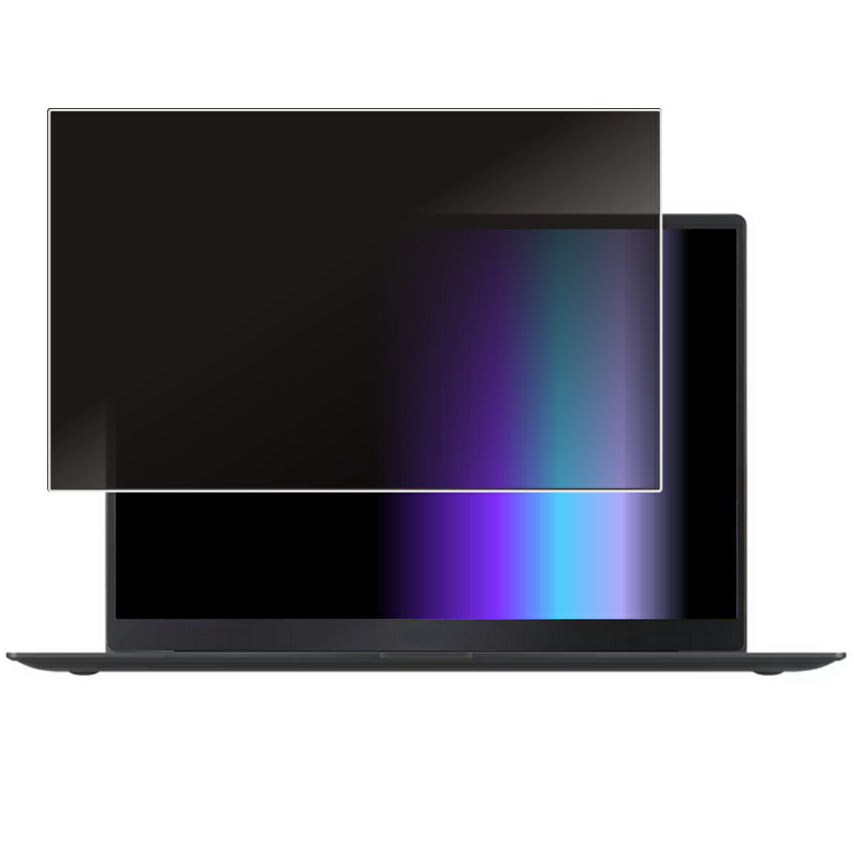 LG gram Pro 17Z90SP 2024年モデル 用 [N40] 2way のぞき見防止 プライバシー保護 画面に貼る 液晶 保護 フィルム ★ エルジー エレクトロニクス