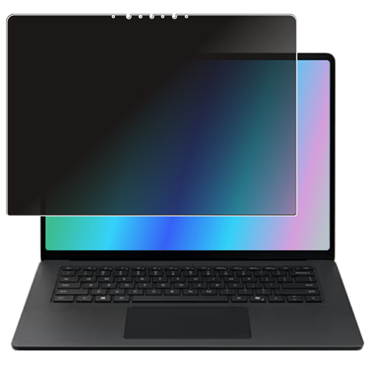 【2枚セット】Microsoft Surface Laptop 第7世代 Copilot+ PC 15インチ 用 [N35-B4] 2way のぞき見防止 プライバシー保護 画面に貼る 液晶 保護 フィルム ★ マイクロソフト サーフェス ラップトップ コパイロット プラス ピーシー