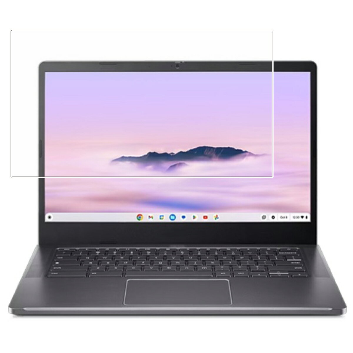 【2枚セット】Acer Chromebook Plus 514 2024年モデル 用 [N35] 抗菌 抗ウイルス 防指紋 クリア 液晶 保護 フィルム ★ エイサー クロームブック プラス