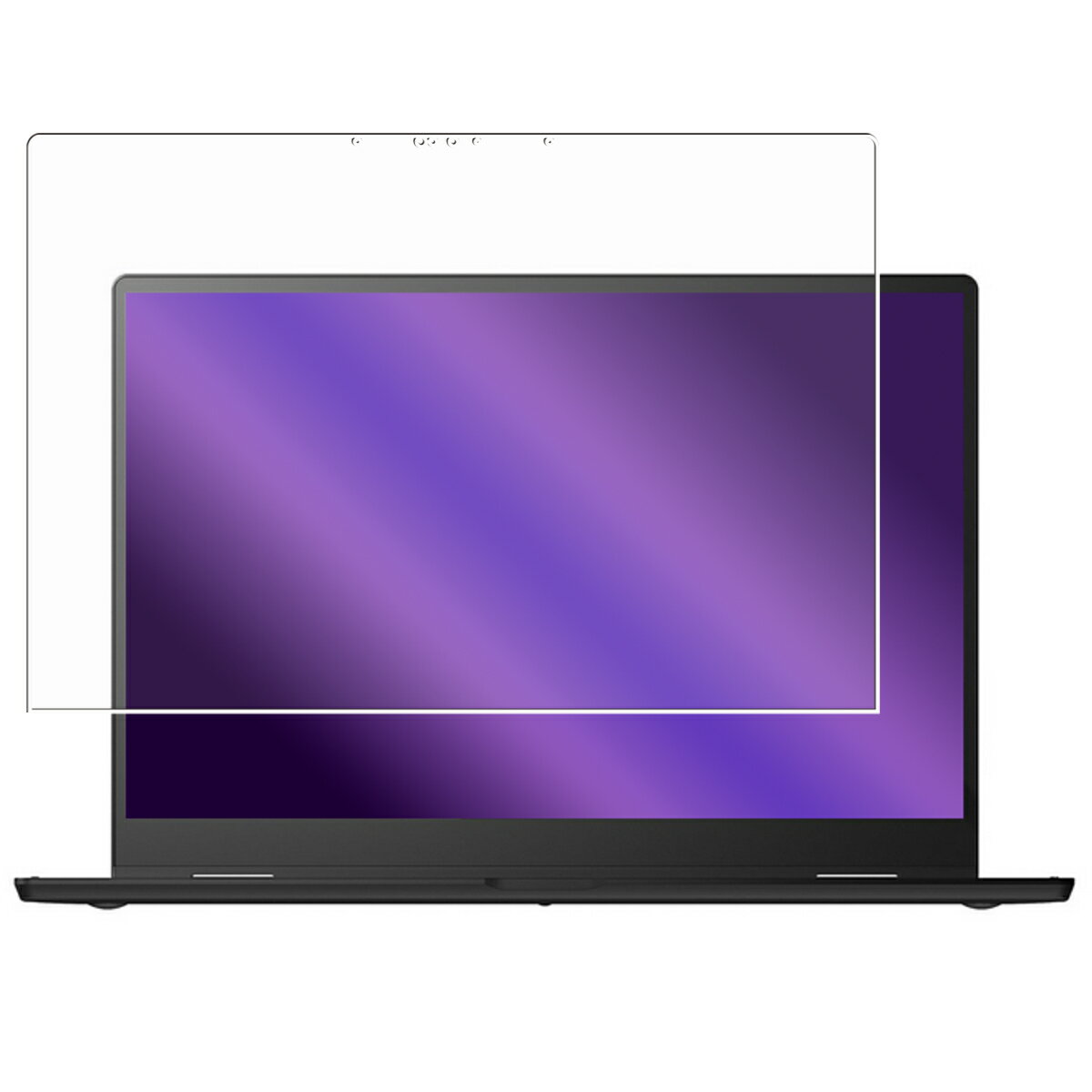 LG gram Pro 2in1 16 16T90TP 2025年モデル 用 [400-280] 高硬度 9H ブルーライトカット クリア 液晶 保護 フィルム ★ 強化 ガラスフィルム と同等の 高硬度9H フィルム エルジー エレクトロニクス グラム プロ ツーインワン シックスティーン