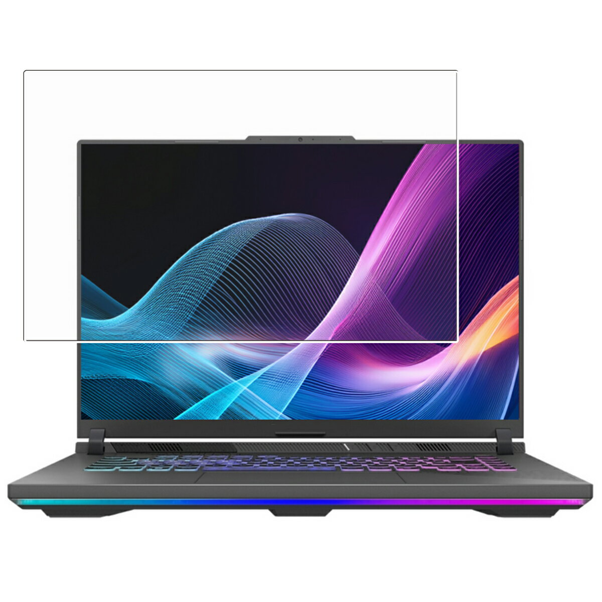 【2枚セット】ASUS ROG Strix G16 (2025) G614 用 [N40] 防指紋 クリア タイプ 液晶 保護 フィルム ★ エイスース アールオージー ストリクス ジーシックスティーン