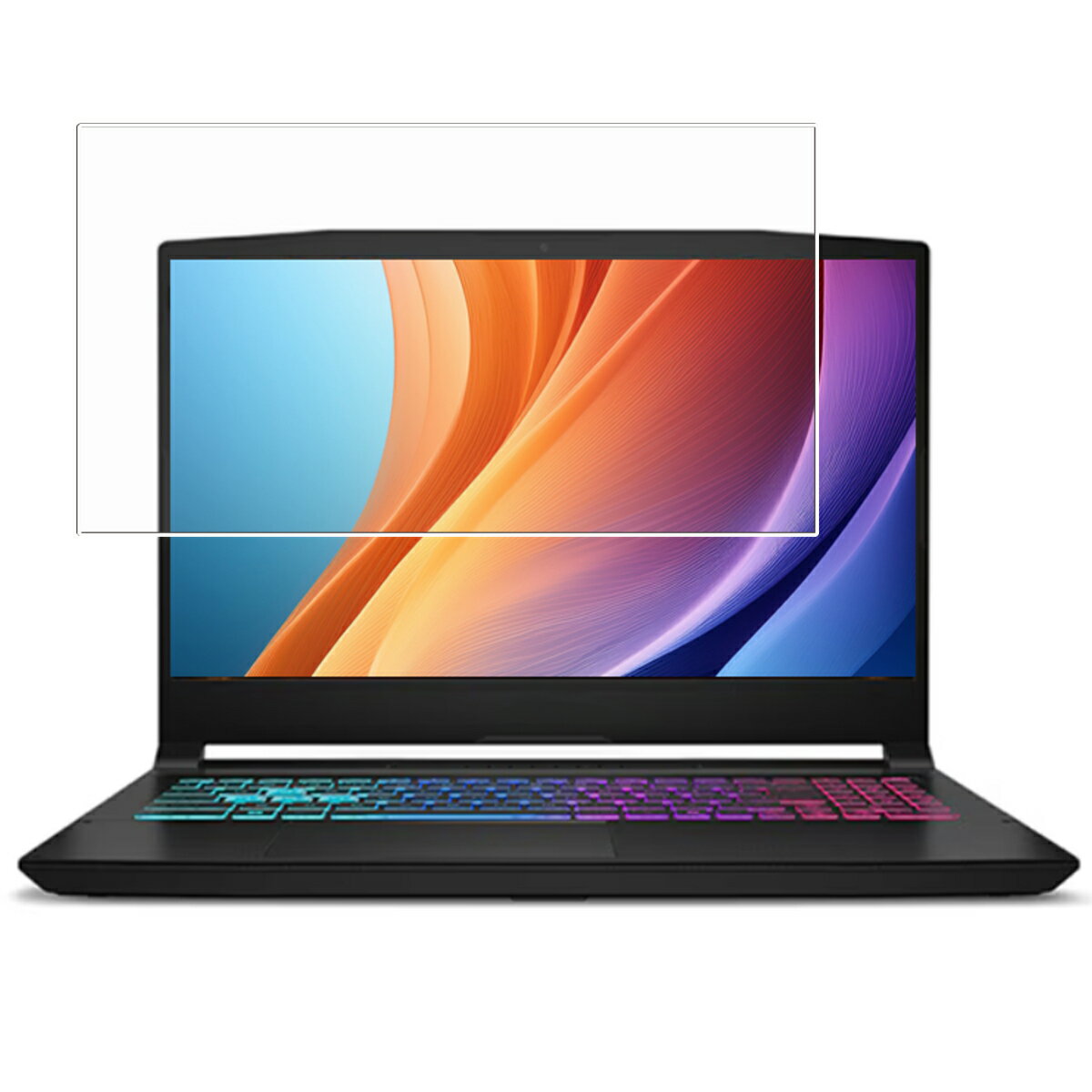 MSI Katana 15 HX B14W 2025年モデル 用 [N40] 超撥水 すべすべ 抗菌 抗ウイルス クリア タイプ 液晶 保護 フィルム ★ エムエスアイ カタナ フィフティーン エイチエックス