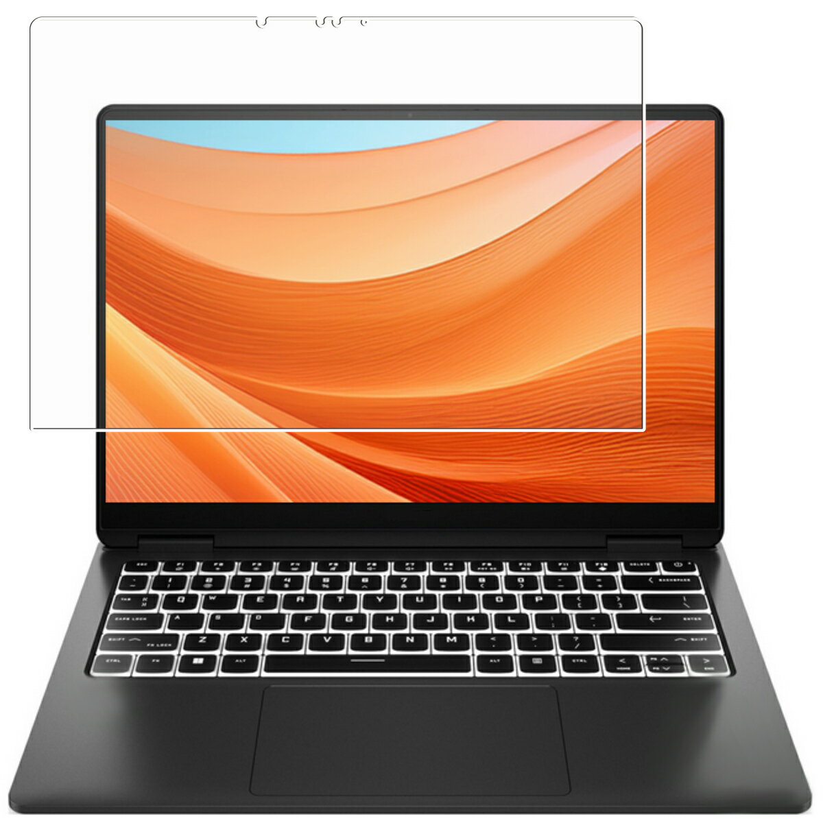 HP OMEN Transcend 14 14-fb1000 2024年モデル 用 [N35] 超撥水 すべすべ 抗菌 抗ウイルス クリア タイプ 液晶 保護 フィルム ★ エイチピー オーメン トランセンド フォーティーン