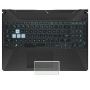 ASUS TUF Gaming A15 FA506 2024年モデル 用 カーボン調 クリア タッチパッド 専用 保護 フィルム ★ トラックパッド エイスース タフ ゲーミング エーフィフティーン