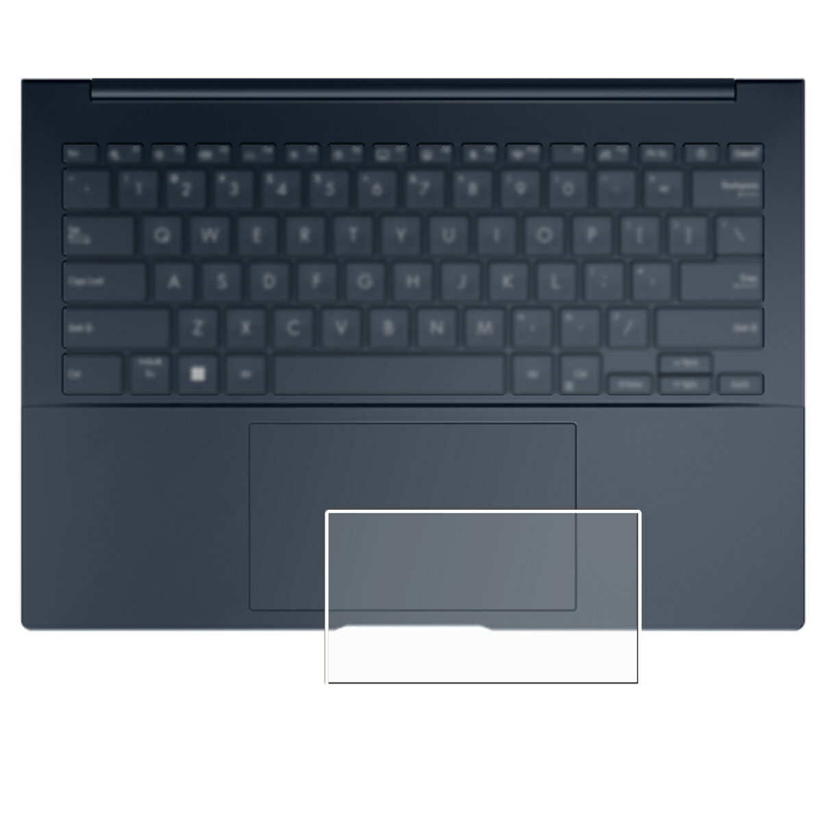 ASUS Zenbook 14 OLED UX3405 2024年モデル 用 マット 反射低減 タイプ タッチパッド 専用 保護 フィルム ★ トラックパッド エイスース ゼンブック フォーティーン オーレッド