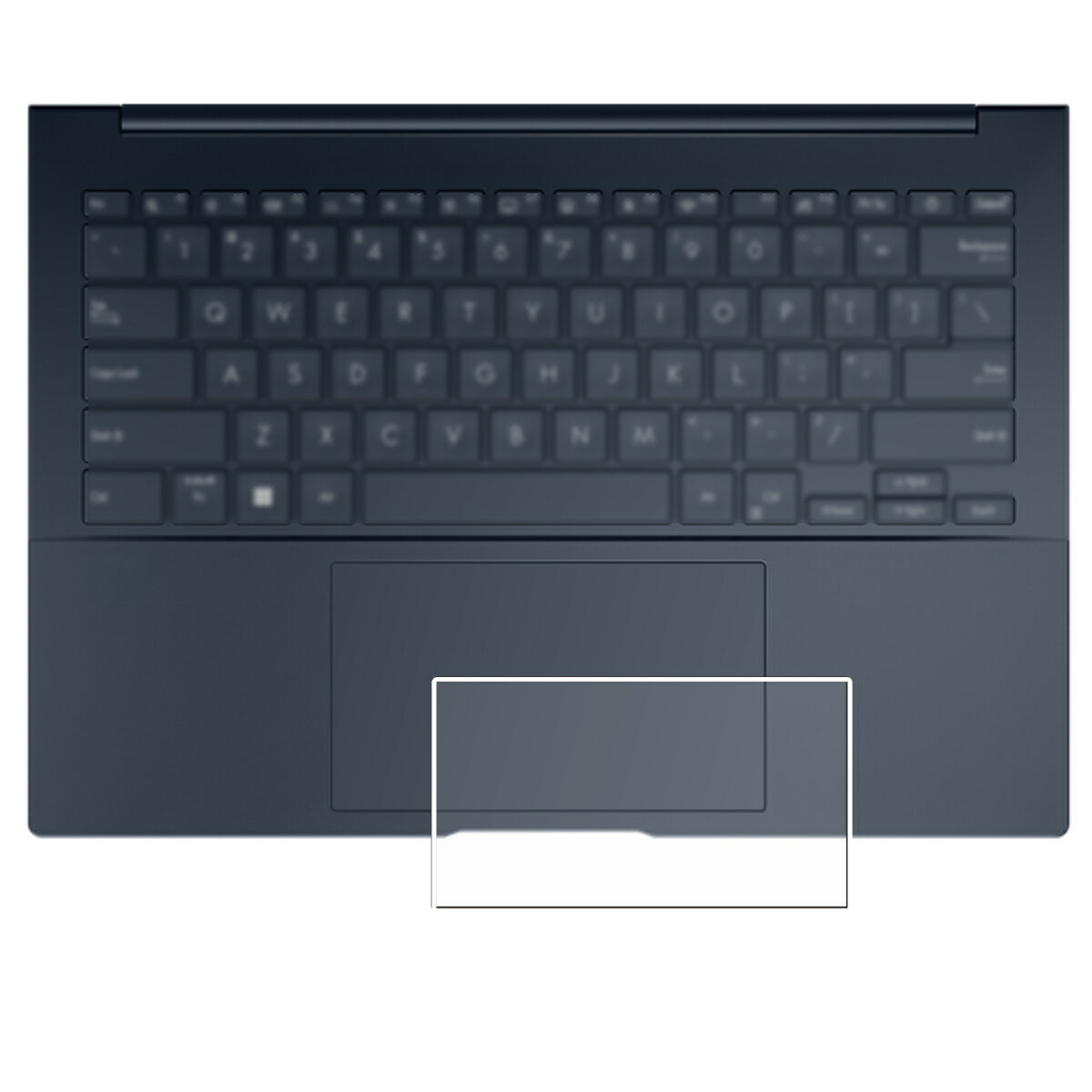 【2枚セット】ASUS Zenbook 14 OLED UX3405 2024年モデル 用 防指紋 クリア タイプ タッチパッド 専用 保護 フィルム ★ トラックパッド エイスース ゼンブック フォーティーン オーレッド