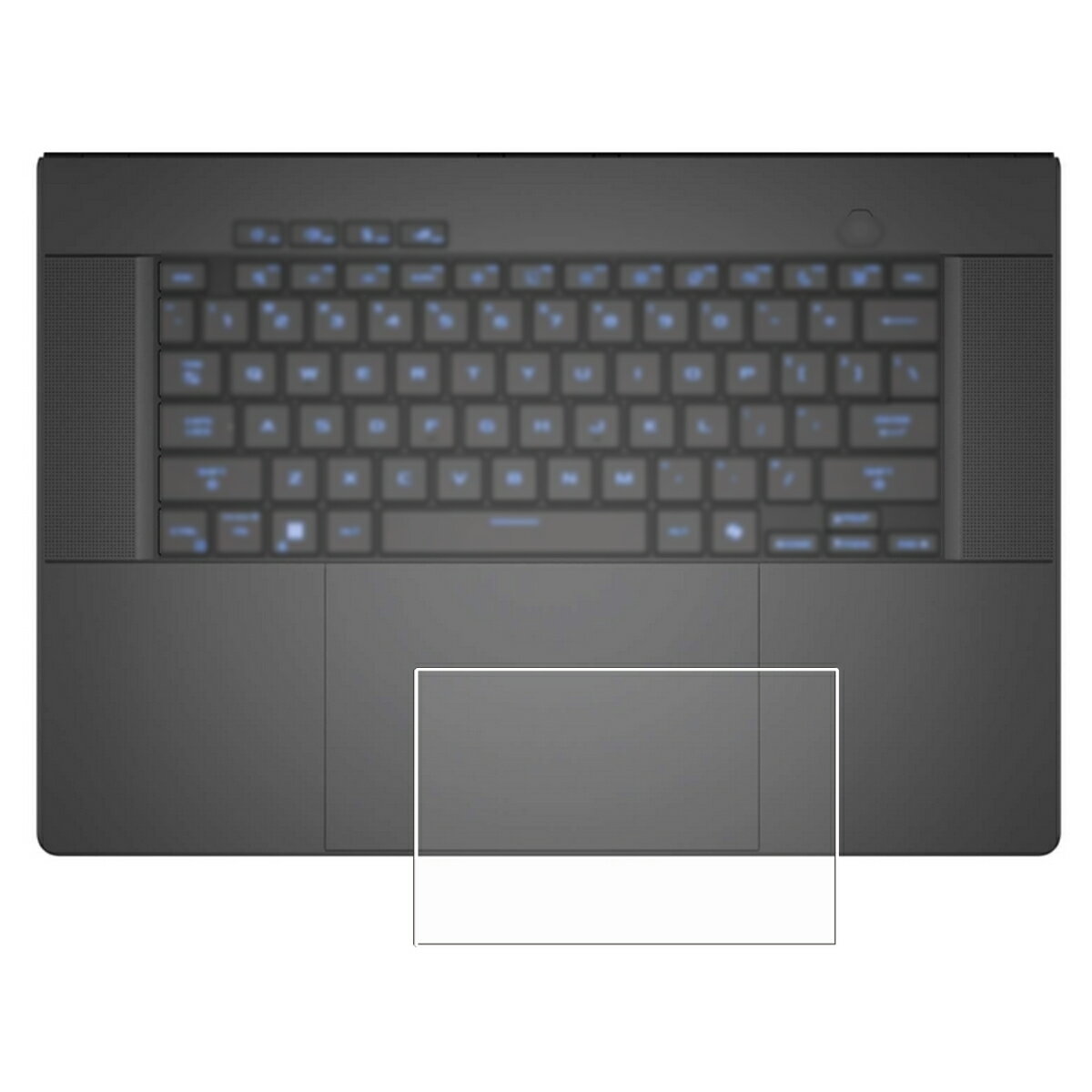【2枚セット】ASUS ROG Zephyrus G16 (2024) GA605 用 超撥水 すべすべ 抗菌 抗ウイルス クリア タイプ タッチパッド 専用 保護 フィルム ★ トラックパッド エイスース アールオージー ゼフィルス ジーシックスティーン ジーエー