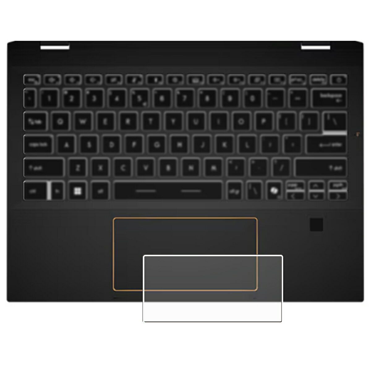 【2枚セット】MSI Summit 13 AI+ Evo A2 2024年モデル 用 高硬度 9H アンチグレア タイプ タッチパッド 専用 保護 フィルム ★ 強化 ガラスフィルム と同等の 高硬度9H エムエスアイ サミット サーティーン エーアイ プラス エボ エーツー