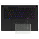 【2枚セット】ASUS ROG Strix SCAR 16 (2025) G635 用 カーボン調 クリア タッチパッド 専用 保護 フィルム ★ トラックパッ...