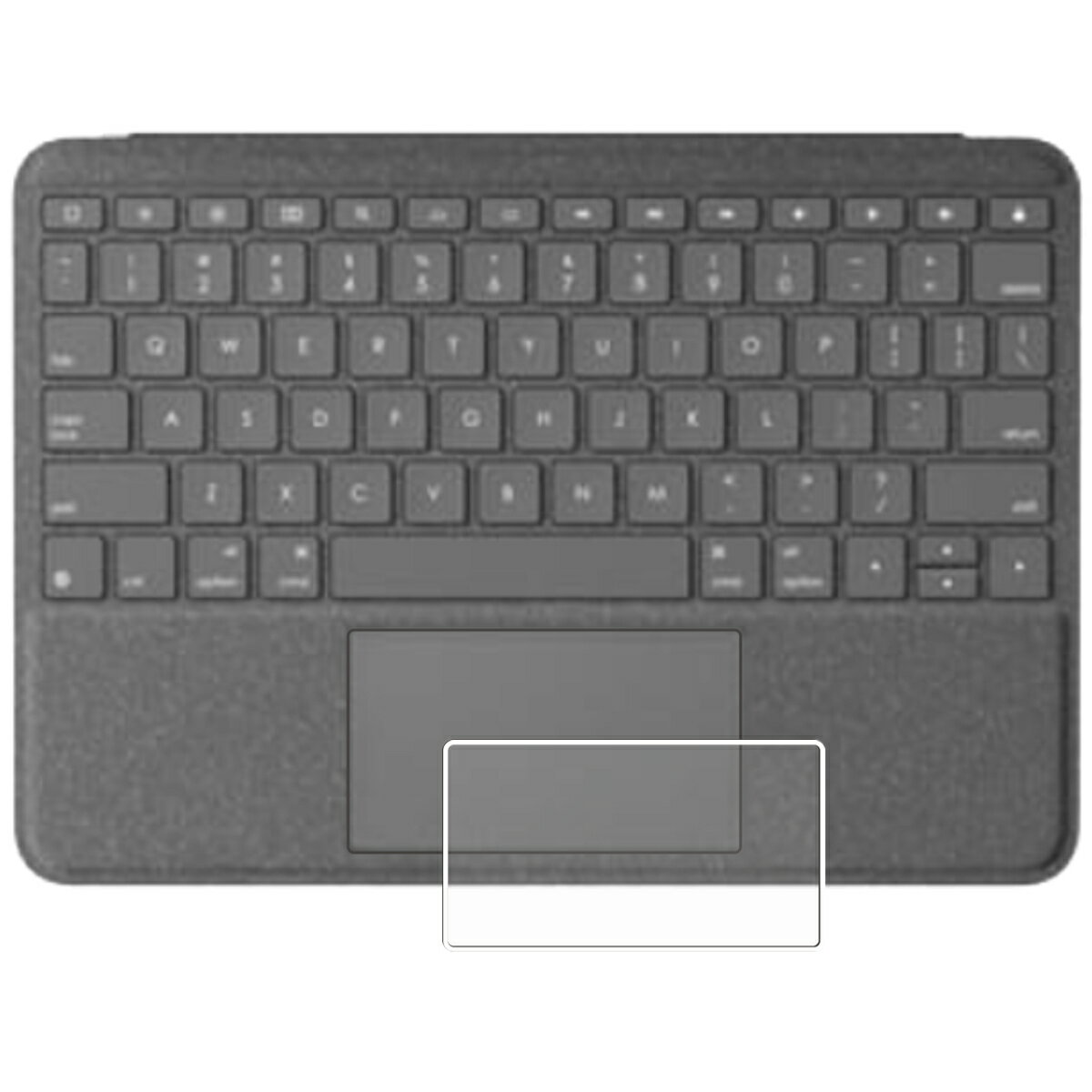 ロジクール Combo Touch (iPad 10.2インチ 第7/8/9世代用) iK1057BKA 用 防指紋 クリア タイプ タッチパッド 専用 保護 フィルム ★ トラックパッド LOGICOOL コンボタッチ