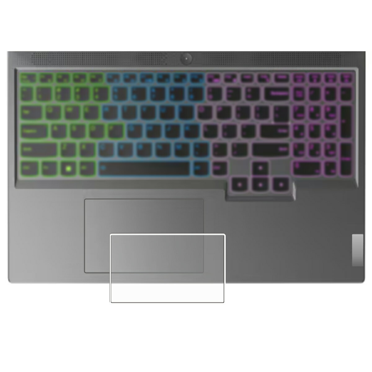 Lenovo Legion Slim 5 Gen 9 16型 2024-25年モデル 用 マット 反射低減 タイプ タッチパッド 専用 保護 フィルム ★ トラックパッド レノボ レギオン スリム ファイブ ジェン ナイン