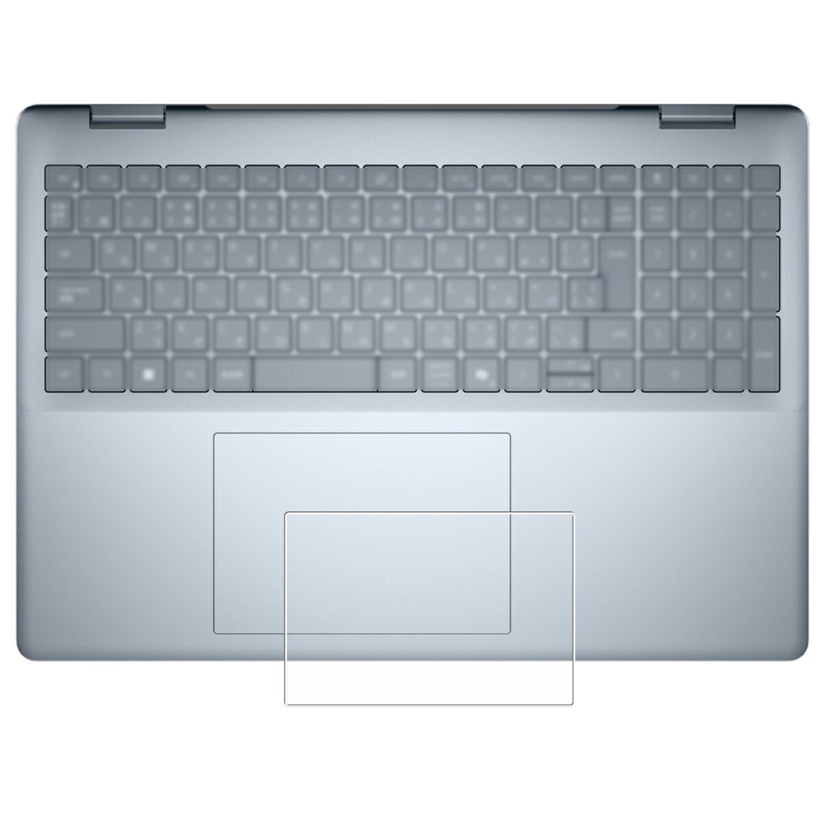 【2枚セット】Dell 16 Plus 2in1 / 16 Plus 2025年モデル 用 防指紋 クリア タイプ タッチパッド 専用 保護 フィルム ★ トラックパッド デル シックスティーン プラス ツーインワン
