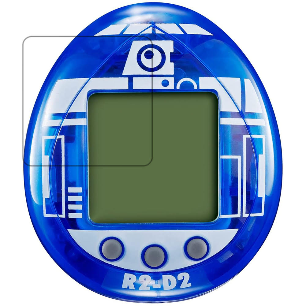 【2枚セット】バンダイ R2-D2 TAMAGOTCHI Holographic ver. 用【 超撥水 すべすべ 抗菌 抗ウイルス クリア タイプ 】 液晶 保護 フィルム ★