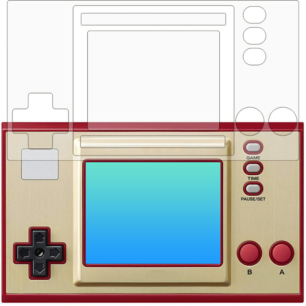 ゲーム&ウオッチ スーパーマリオブラザーズ 全面保護 用【 高硬度 ブルーライトカット クリア 】 液晶 保護 フィルム ★ GAME&WATCH SUPER MARIO BROS 強化 ガラスフィルム と同等の 高硬度フィルム