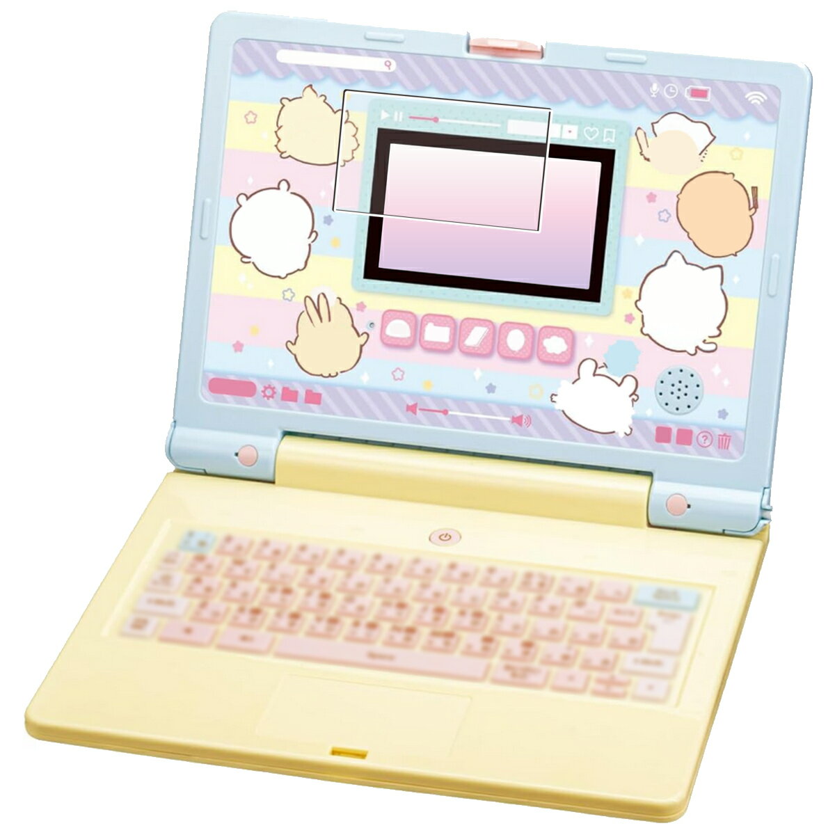 【2枚セット】ちいかわラーニングパソコン 液晶部分 用 AR/マット ハイブリッド 高機能 反射低減 保護..