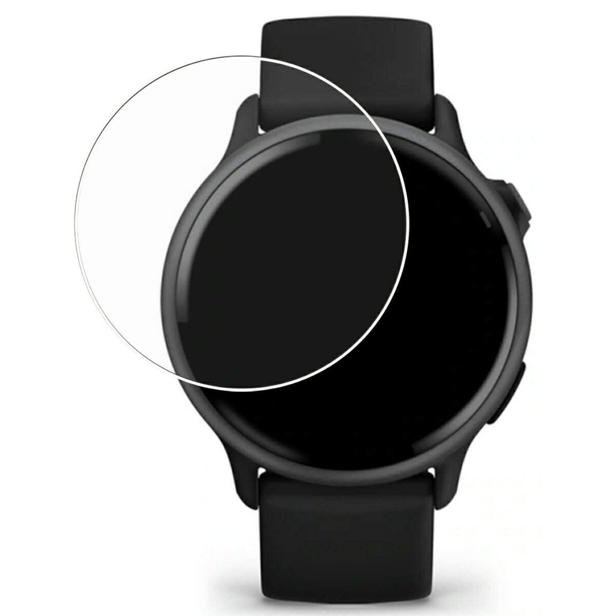 【2枚セット】GARMIN vivoactive 6 用 曲面対応 保護 フィルム TPUフィルム 傷修復 衝撃吸収 日本製 【上級者向け】 ★ ガーミン ヴィヴォアクティブ シックス