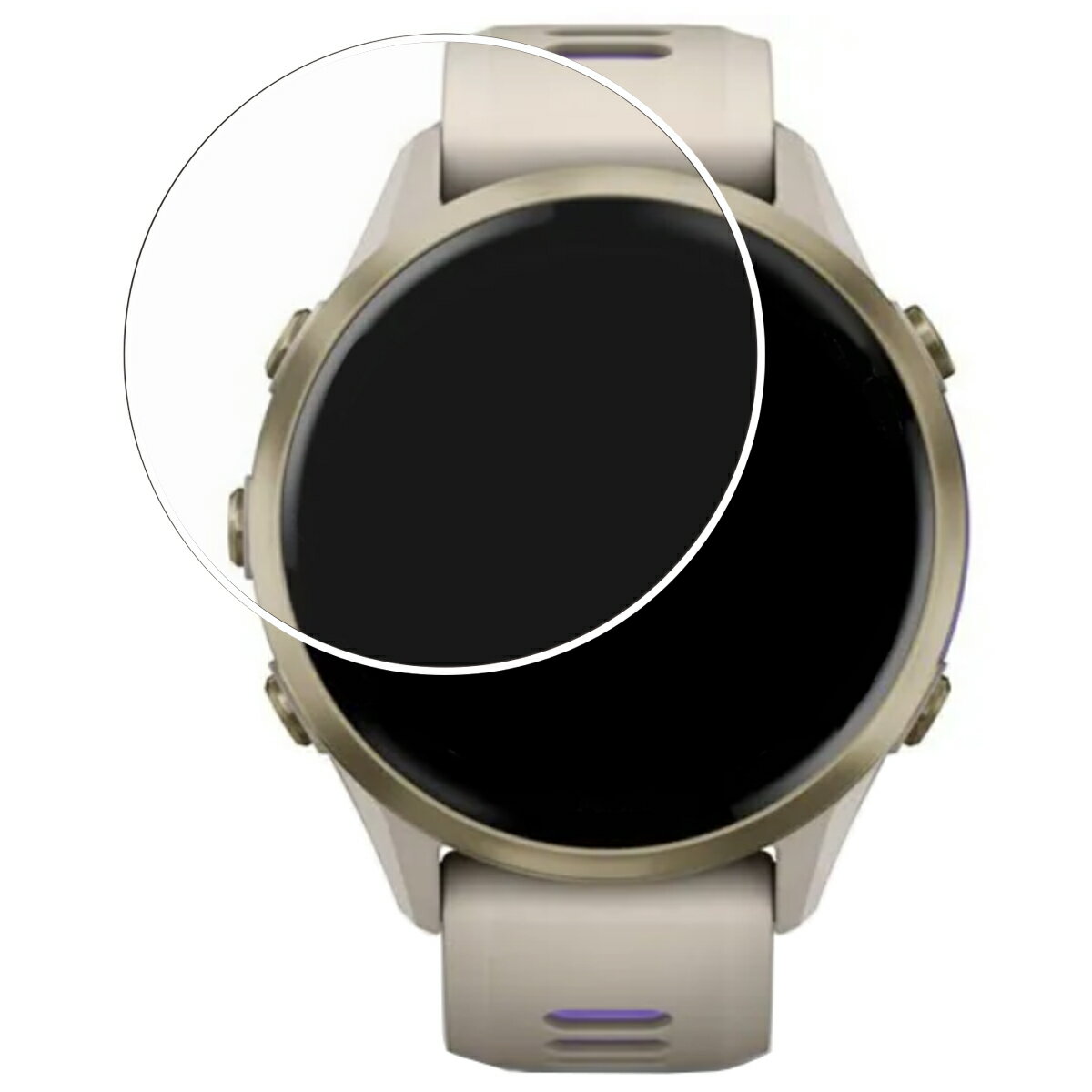 【2枚セット】GARMIN Forerunner 970 用 曲面対応 保護 フィルム TPUフィルム 傷修復 衝撃吸収 日本製 【上級者向け】 ★ ガーミン フォアランナー